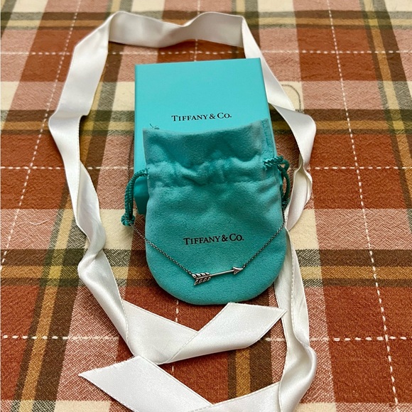 Tiffany & Co. Silver Arrow Necklace. Retired piece.